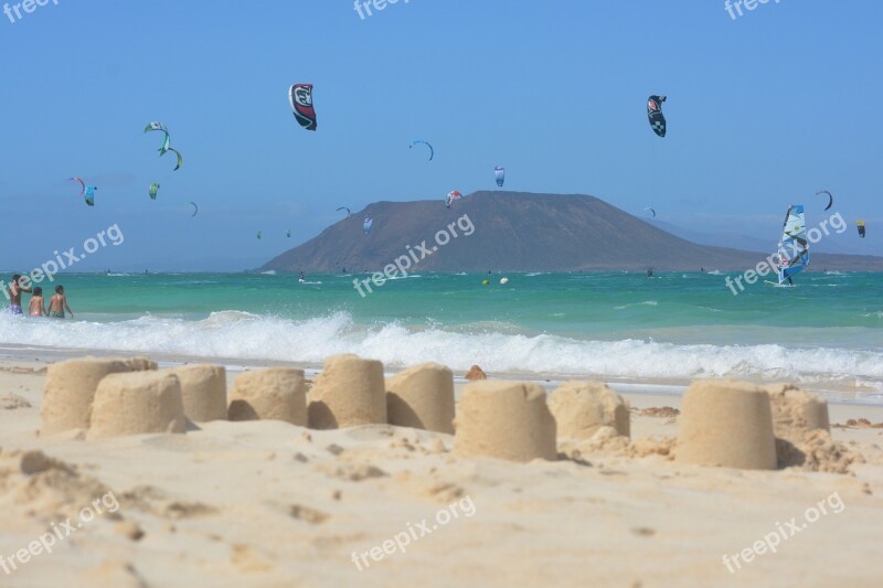 Holiday Beach Sea Blue Sky Waves