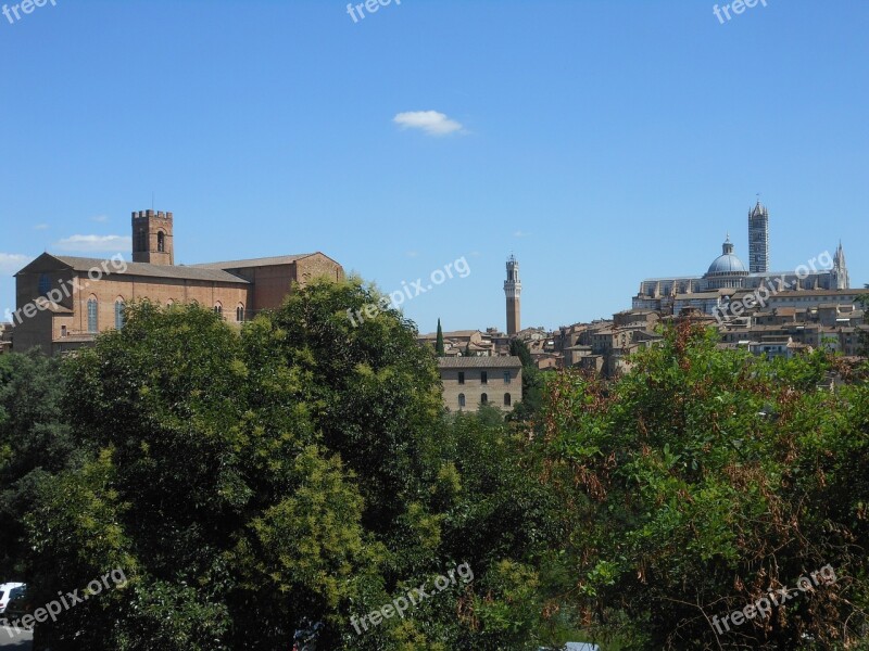 Siena Tuscany Italy Landscape Free Photos