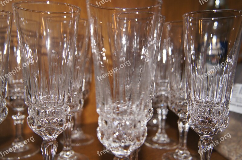 Wine Glasses Crystals Crystal Glasses Glass A Glass Of