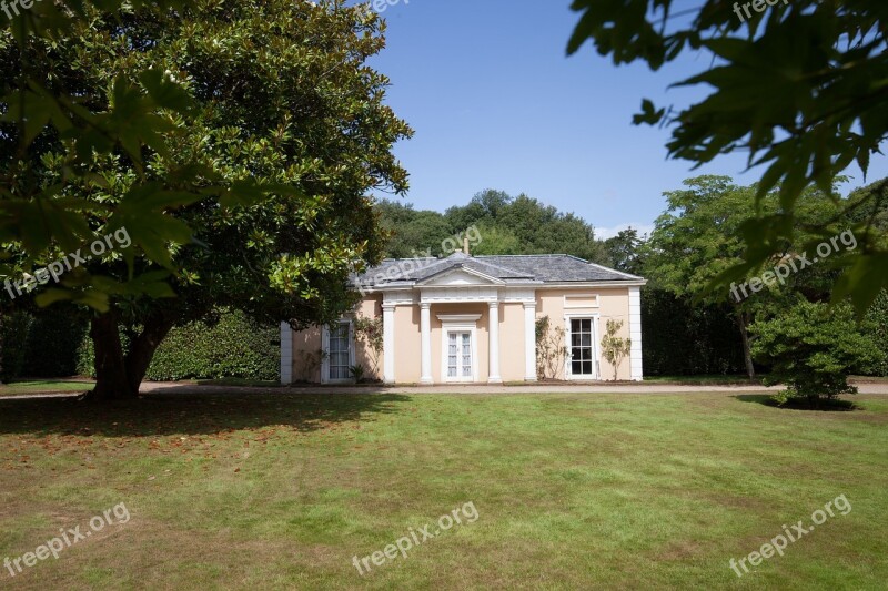 House Summer House Park Trees Meadow