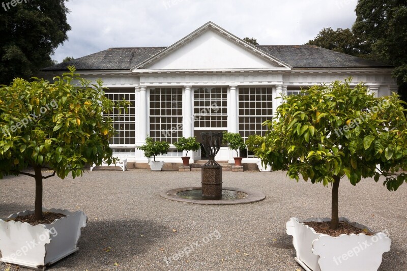 Orangery Building Garden Orange Trees Plant Pots