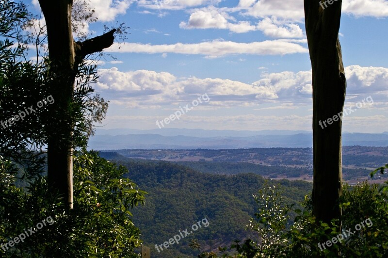 Landscape Trees Rural Views Distance