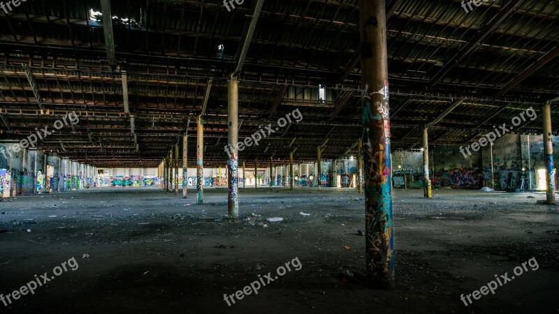 Warehouse Building Abandoned Industrial Interior