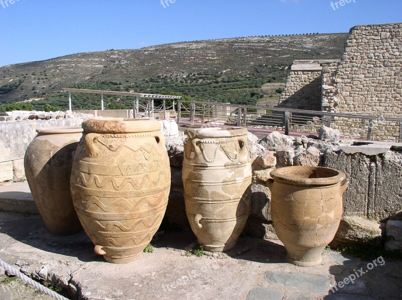 Amphora Knossos Crete Greece Vacations