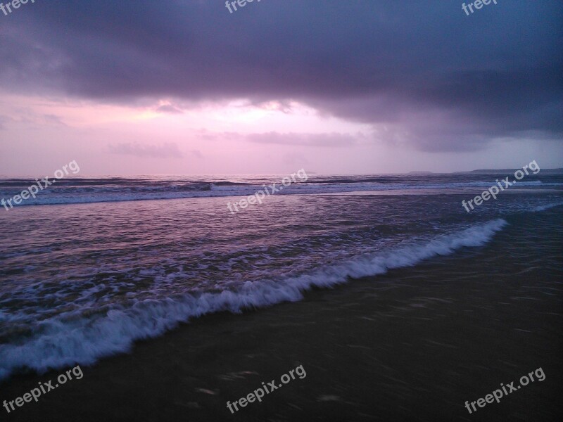 Waves Beach Shore Water Nature