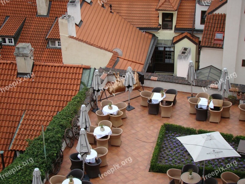 Prague Roof Restaurant Czech City