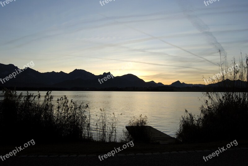 Lake Mountains Landscape Abendstimmung Free Photos