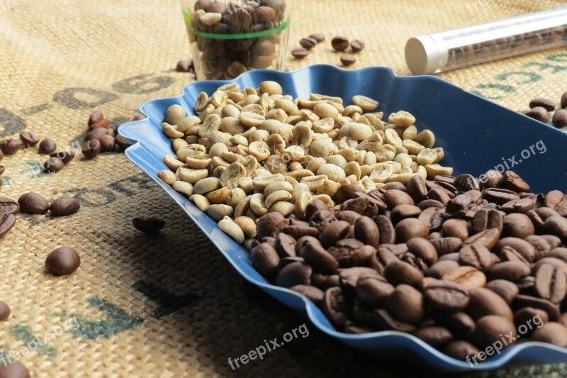 Coffee Coffee Beans Green Coffee Comparison Roasted Coffee