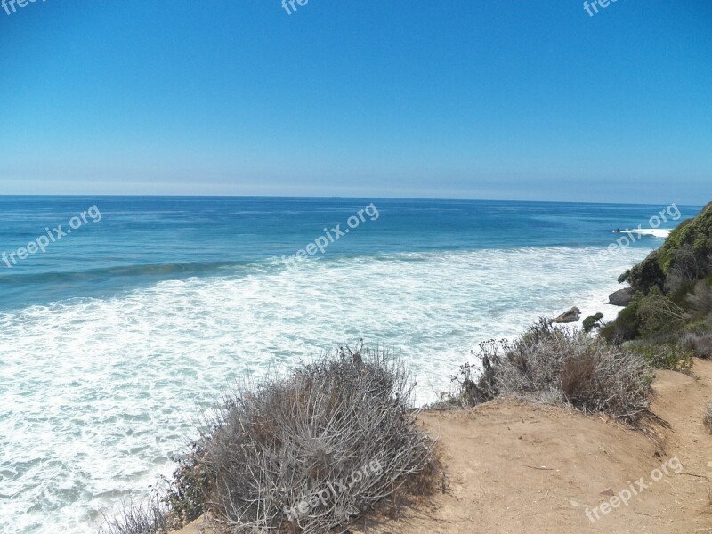 Beach Seascape Ocean Sea Nature