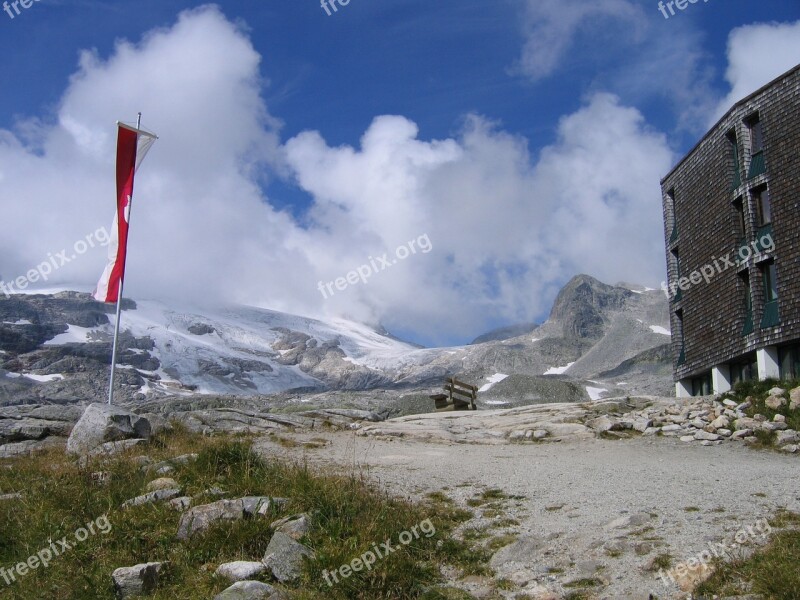 Mountains High Tauern Clouds Mountain Summit Rudolf Hut