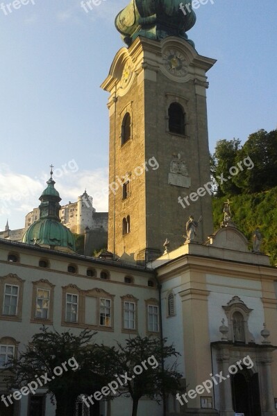 Steeple St Peter Salzburg Church Monastery