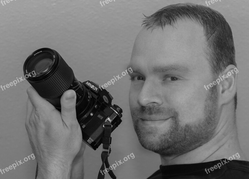 Photographer Reporter Man Person Portrait