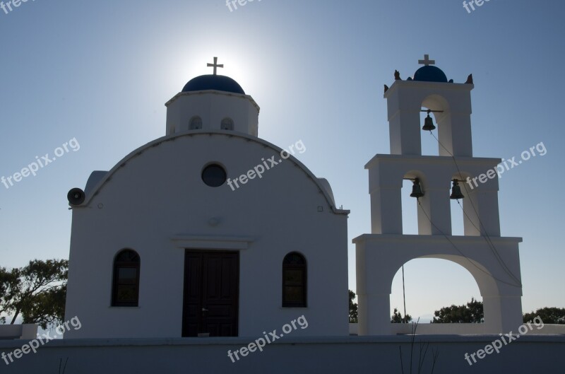 Church Greece Blue Free Photos