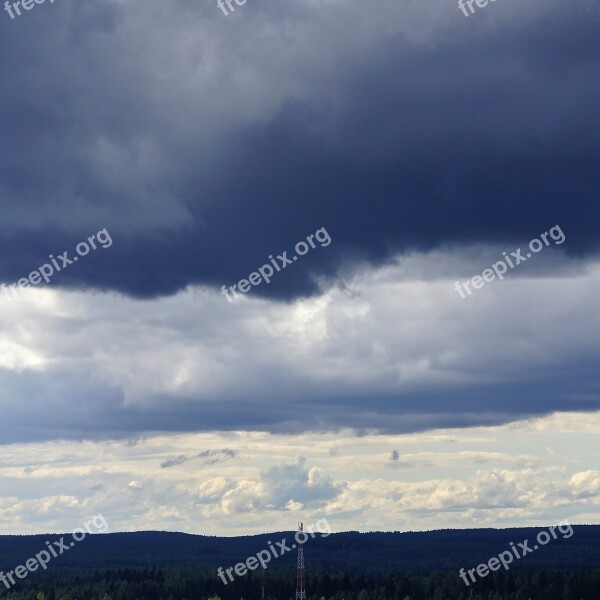 Cloud The Rain Cloud Risk Dark The Skyline