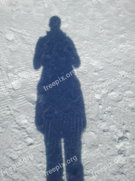 Shadow Shadow Play Winter Snow Free Photos