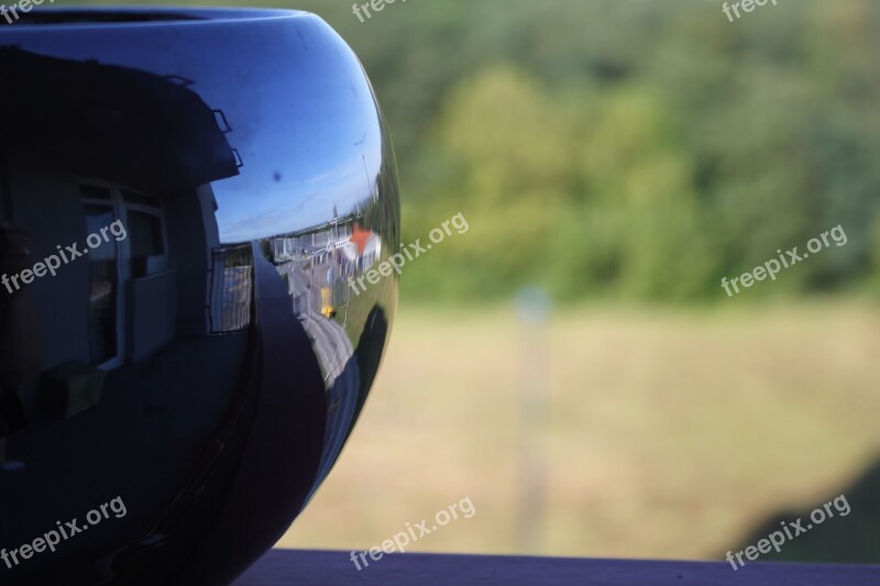 Flowerpot Reflection Shine Heaven Free Photos