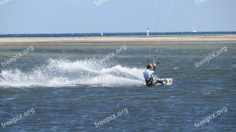 Kite Surfing Sport Water Sports Jump Action