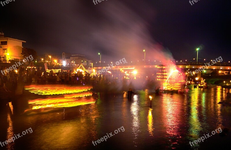 Japan Kumamoto Festival Nagasaki River