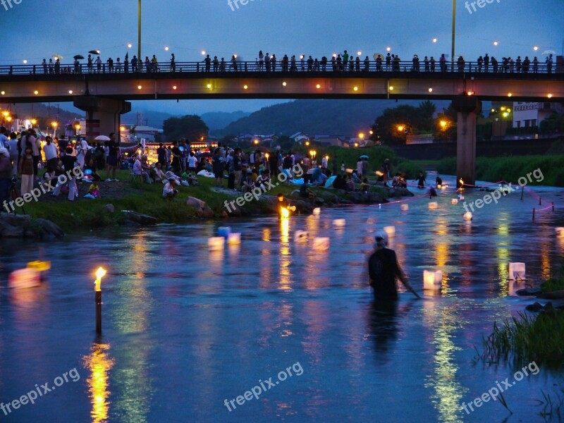 Japan Kumamoto Festival Nagasaki River