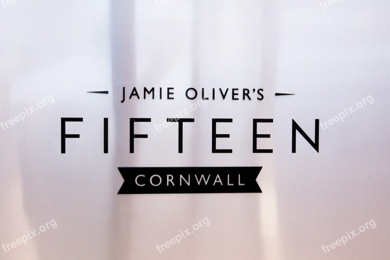 Door Sign Advertising Sign Celebrity Chef Jamie Oliver's Restaurant