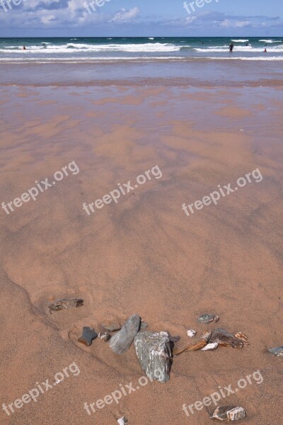 Coast Sand Beach Beach Stones Sea