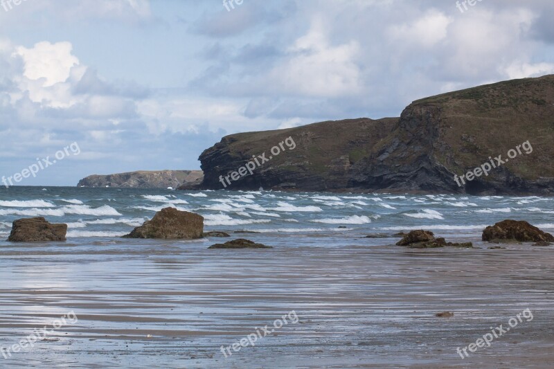 Coast Rock Sea Water Sky