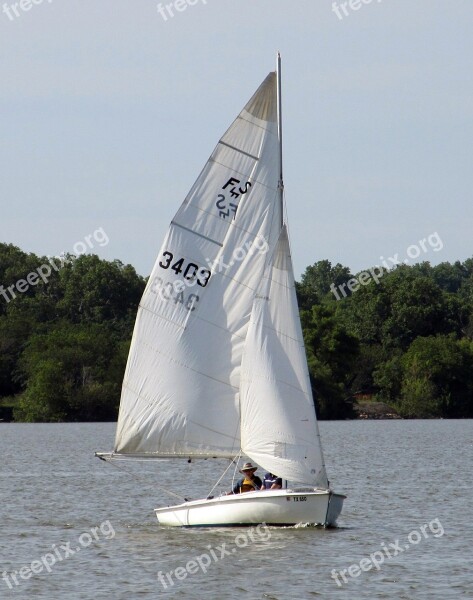 Sailing Sailboat Lake Water Sail