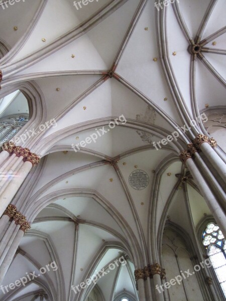 Church Vault Cologne Roof Germany