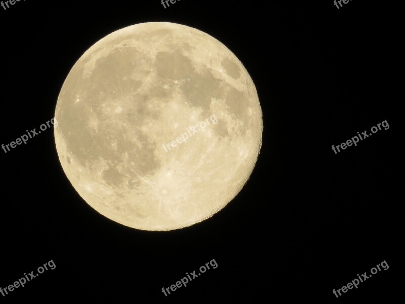 Moon In The Evening Moonlight Sky At Night