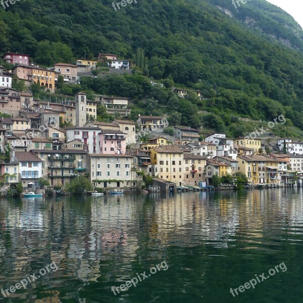 Gandria Ticino Switzerland Fishing Village Fisherman