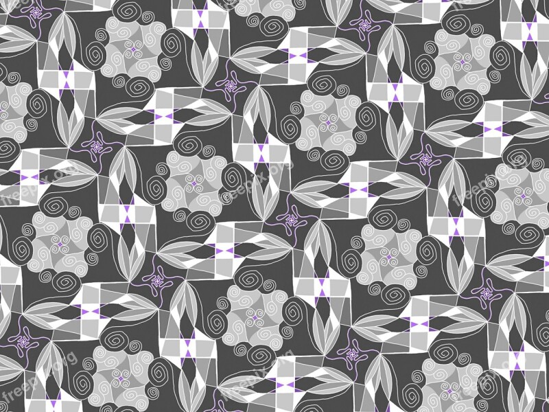 Ornament Pattern Background Wallpaper Black And White