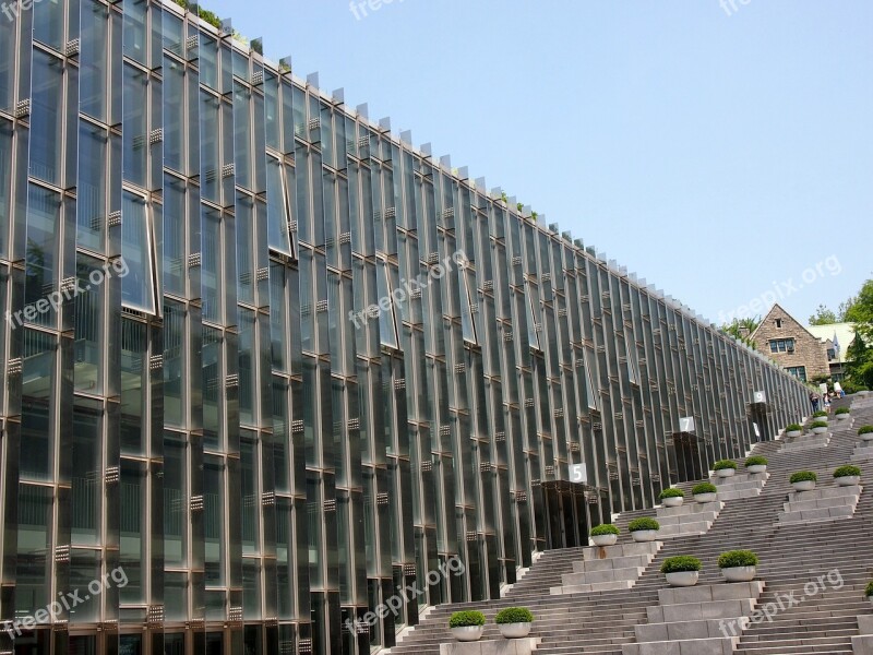 Stairs University Ewha Ewha Womans University Seoul