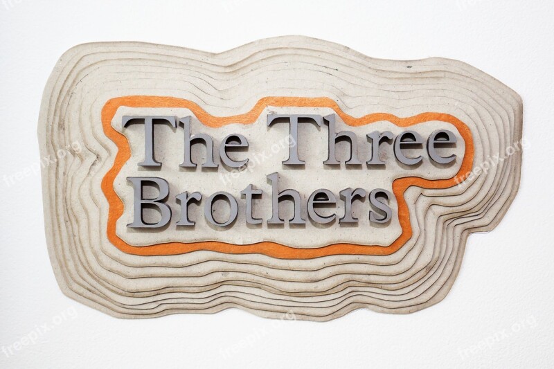 Letters Text The Three Brothers Three Dimensional Font Set