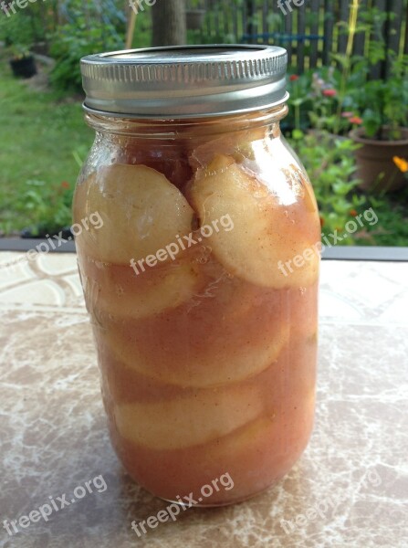 Preserving Jar Jar Canned Apples Apples Canning