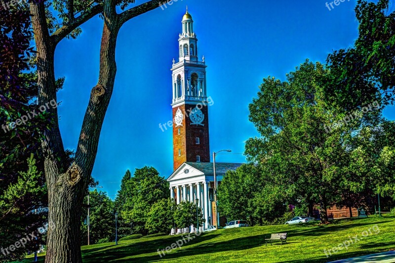 Chapel University Of Vermont Burlington Vermont Summer