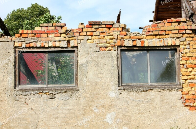 Wall Brick Window Ruin Free Photos