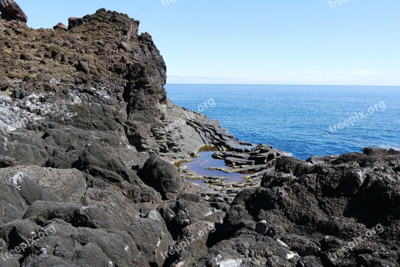 Madeira Coast Atlantic Sea Rocky Coast