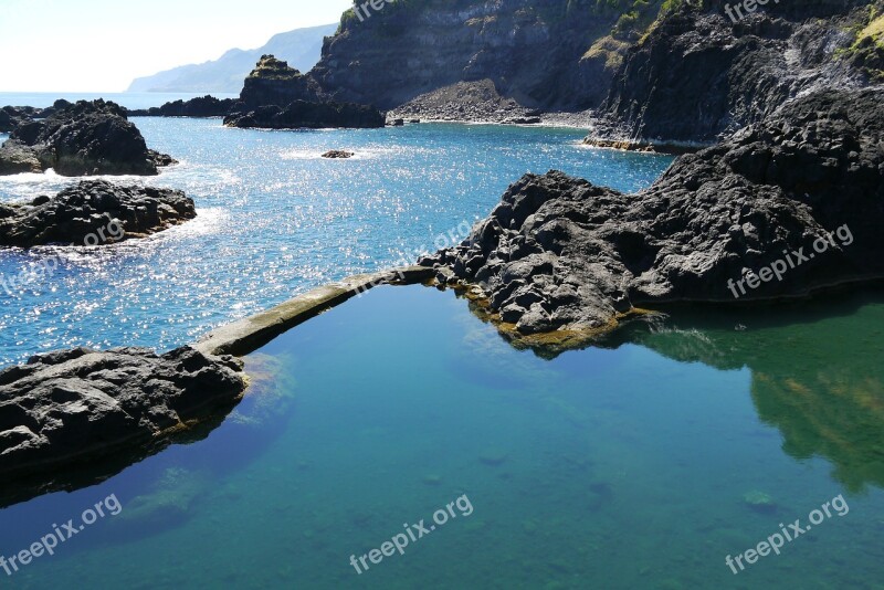 Sea Swimming Pool Coast Rock Sea Water