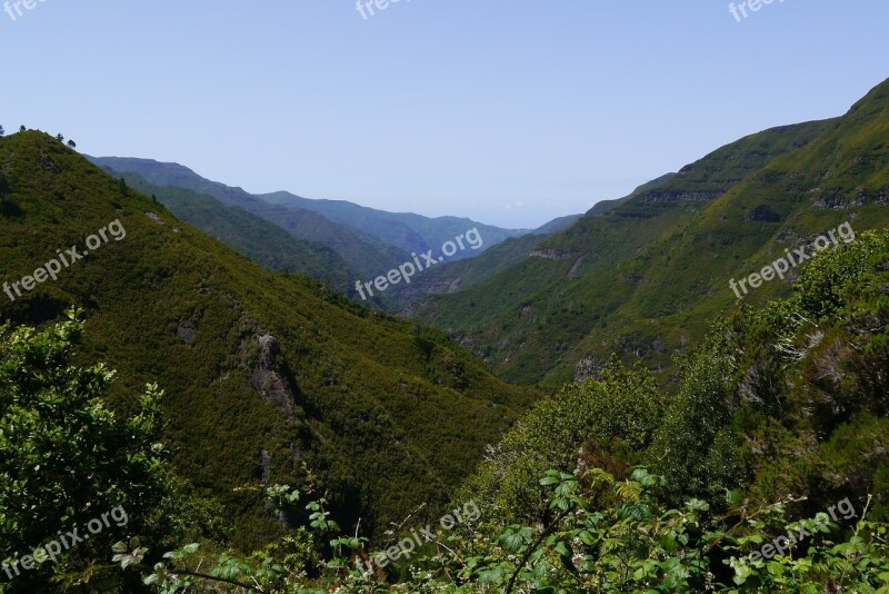 Madeira Mountains Hiking Portugal Island