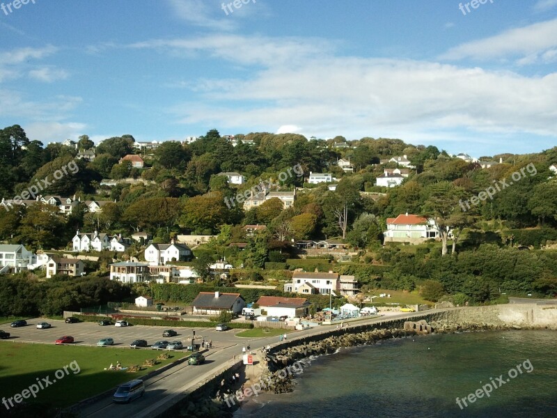 Salcombe South England Beach Sea Road