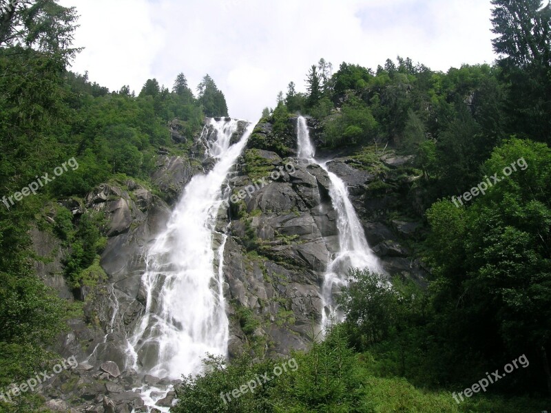 Nardis Waterfalls Italy Trentino Free Photos