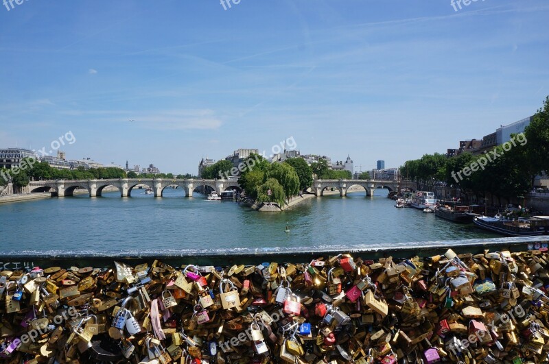 Love Locks Castle France Paris Love