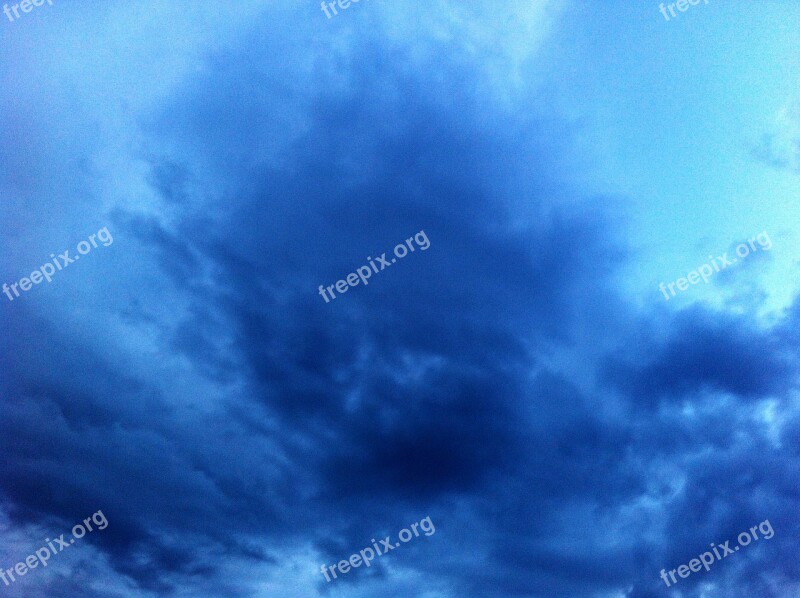 Storm Cloud Thunderstorm Dark Sky Gloomy