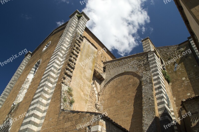 Pediment Church Italy Umbria Free Photos