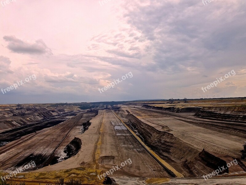 Brown Coal Earth Industry Exploitation Nature