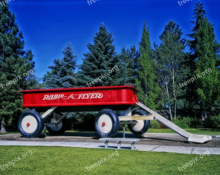 Wagon Large Unique Largest Radio Flyer