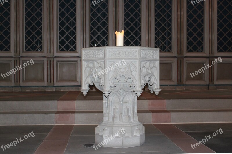 Baptismal Font Stonemason Art Steinmetz Natural Stone