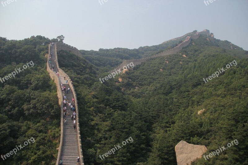 The Great Wall Mountain Stream Free Photos