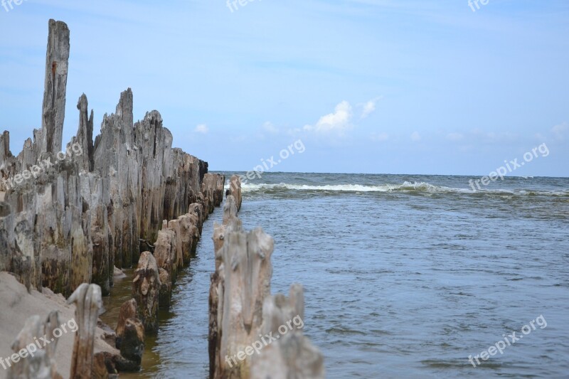 Breakwater Sea Of The Sea Pale Water