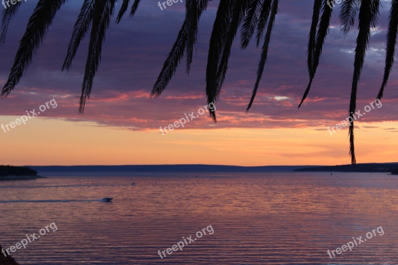 Sunset Sea Abendstimmung Evening Sun Romantic